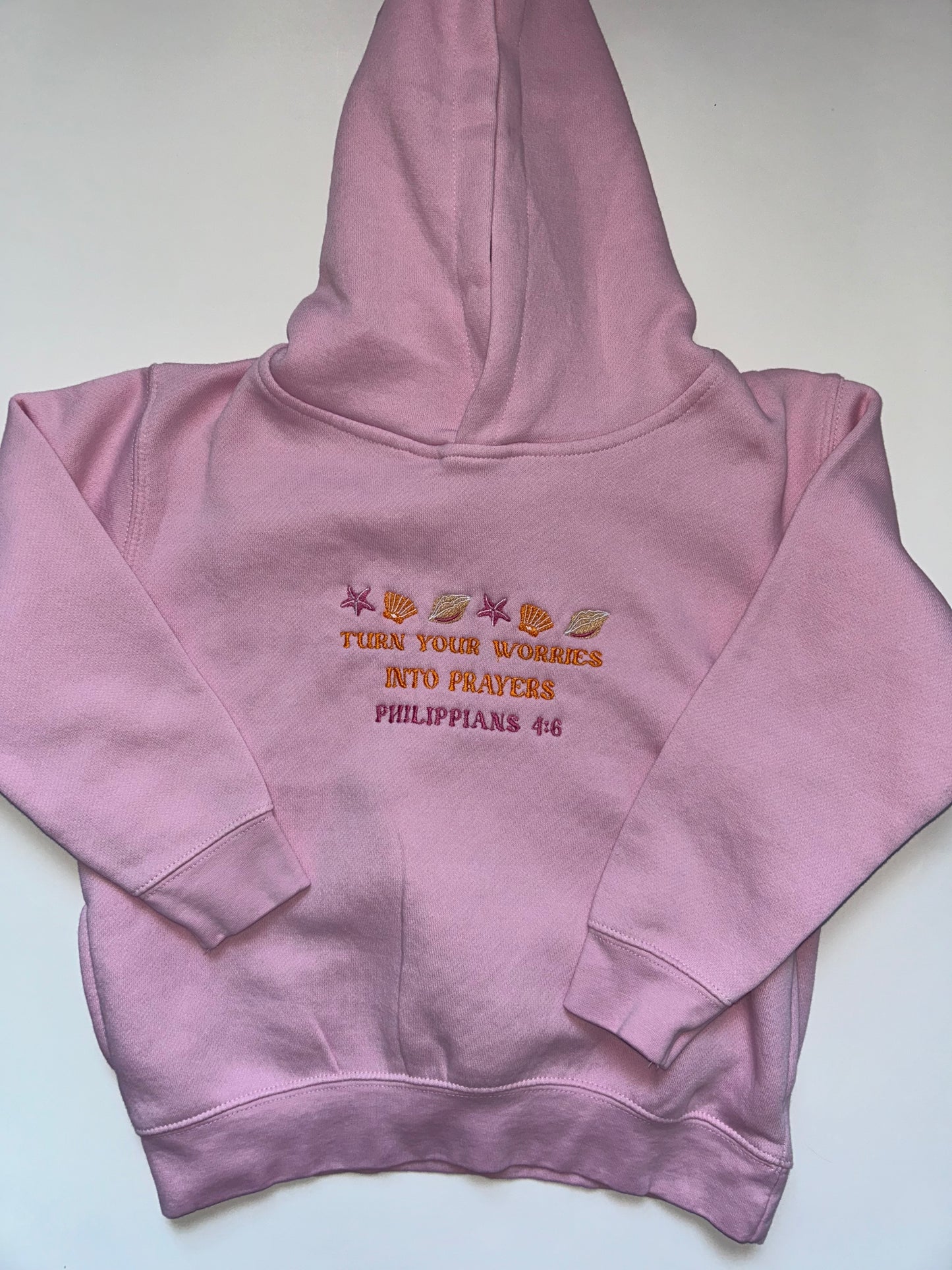 5/6 Jesus seashell embroidered sweatshirt