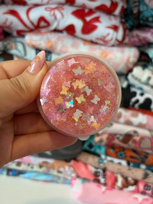 butterfly hair glitter