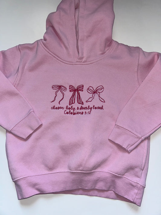 5/6 Chosen Holy & dearly loved embroidered sweatshirt