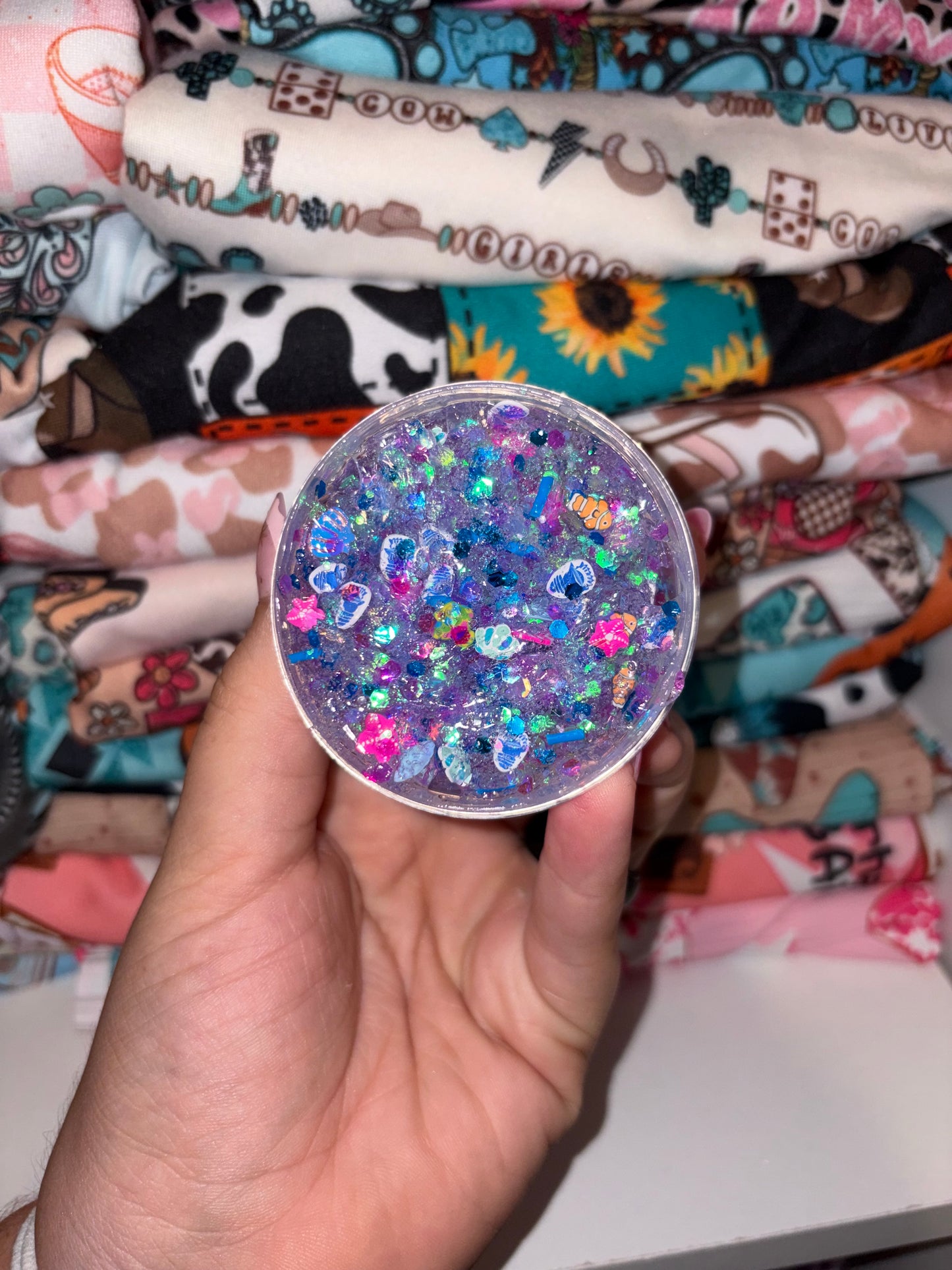 Beach day hair glitter
