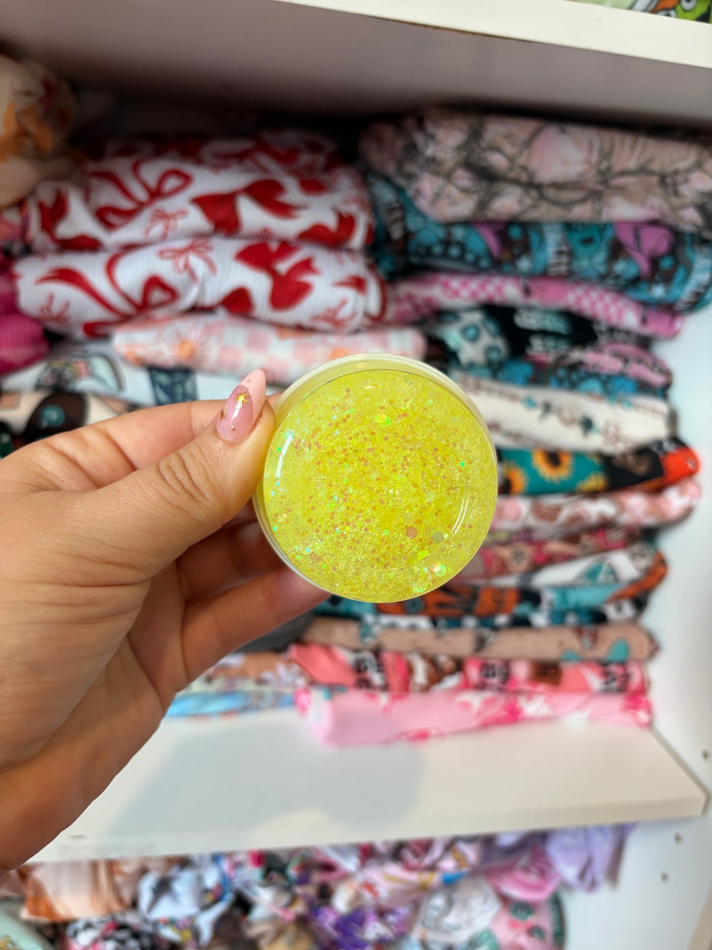 Lemon Yellow hair glitter