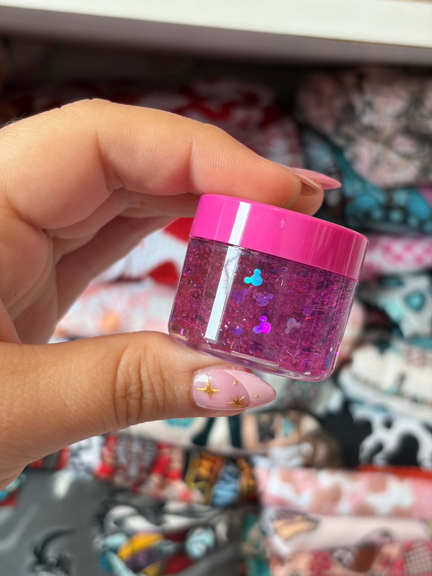 Purple magical hair glitter