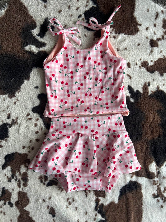MTO CHERRY GINGHAM SUMMER SET
