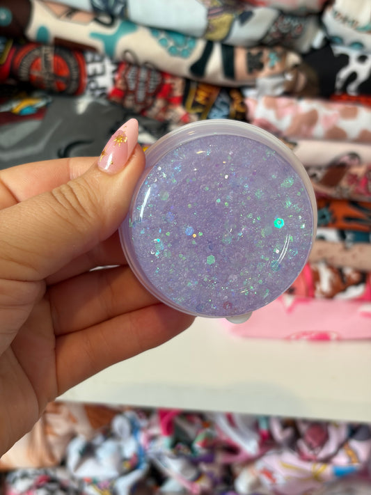 light purple hair glitter