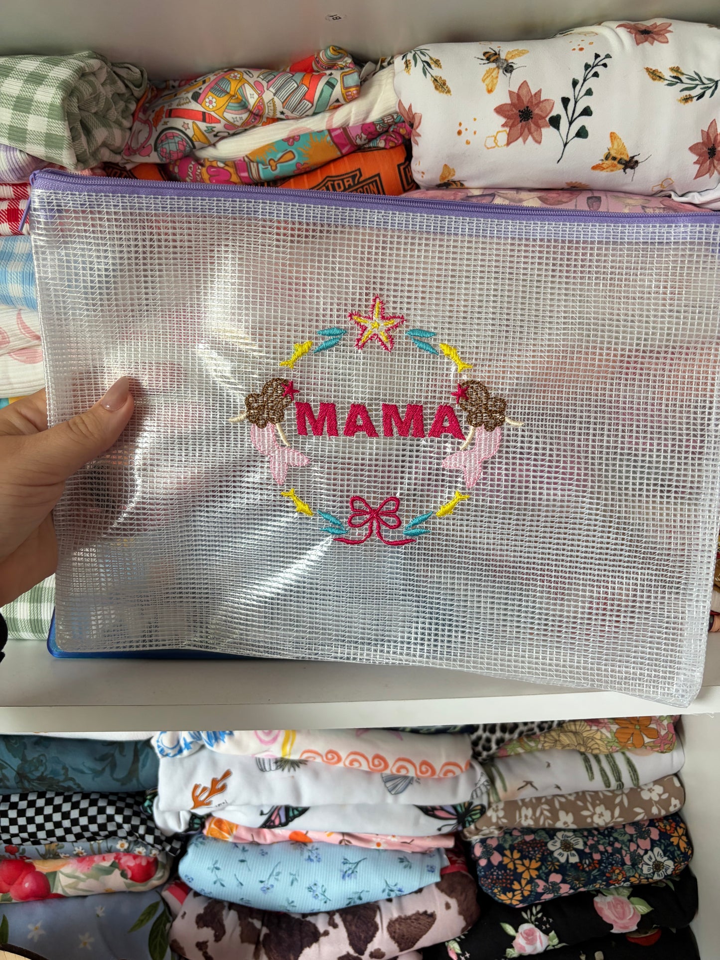 Custom embroidered bag