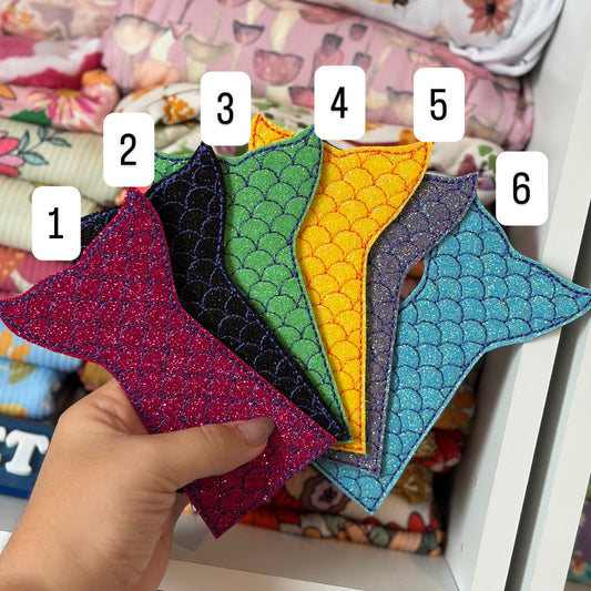 embroidered mermaid popsicle holders