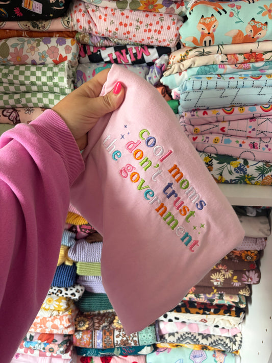 CUSTOM cool moms embroidered shirt