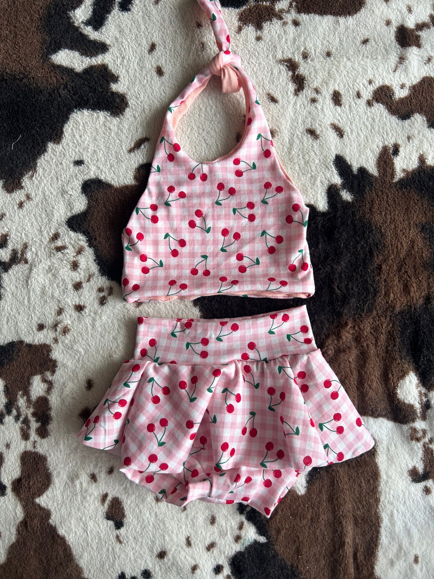 MTO CHERRY GINGHAM SUMMER SET