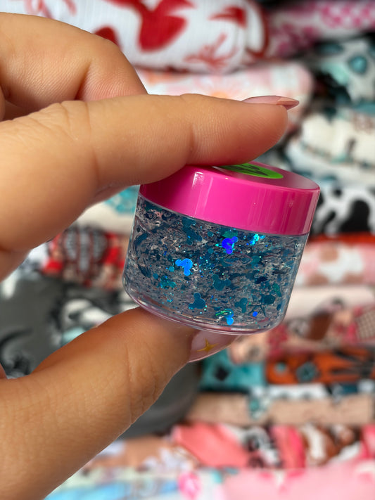 blue magical hair glitter