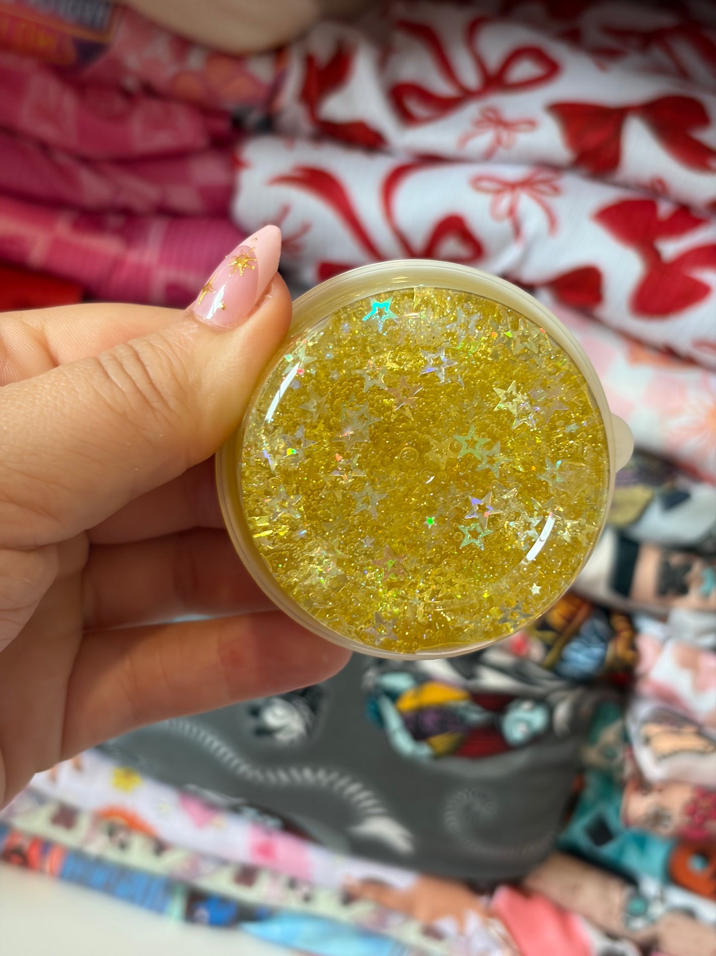 gold star hair glitter