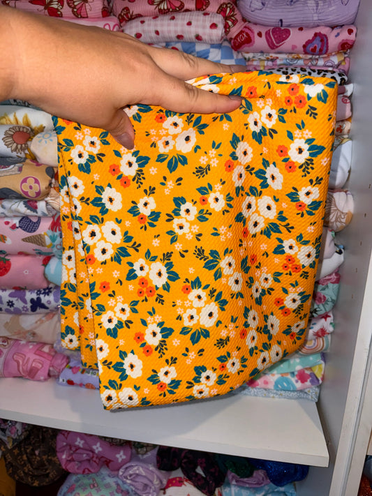 Yellow floral bows