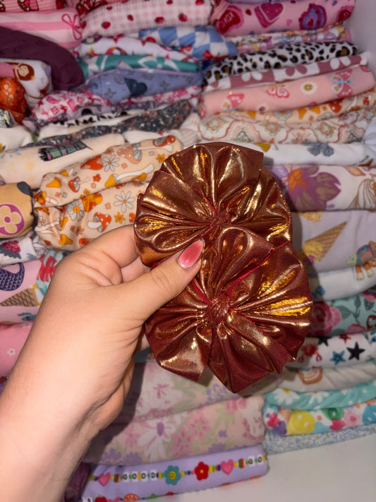 Red/Gold metallic messy piggies