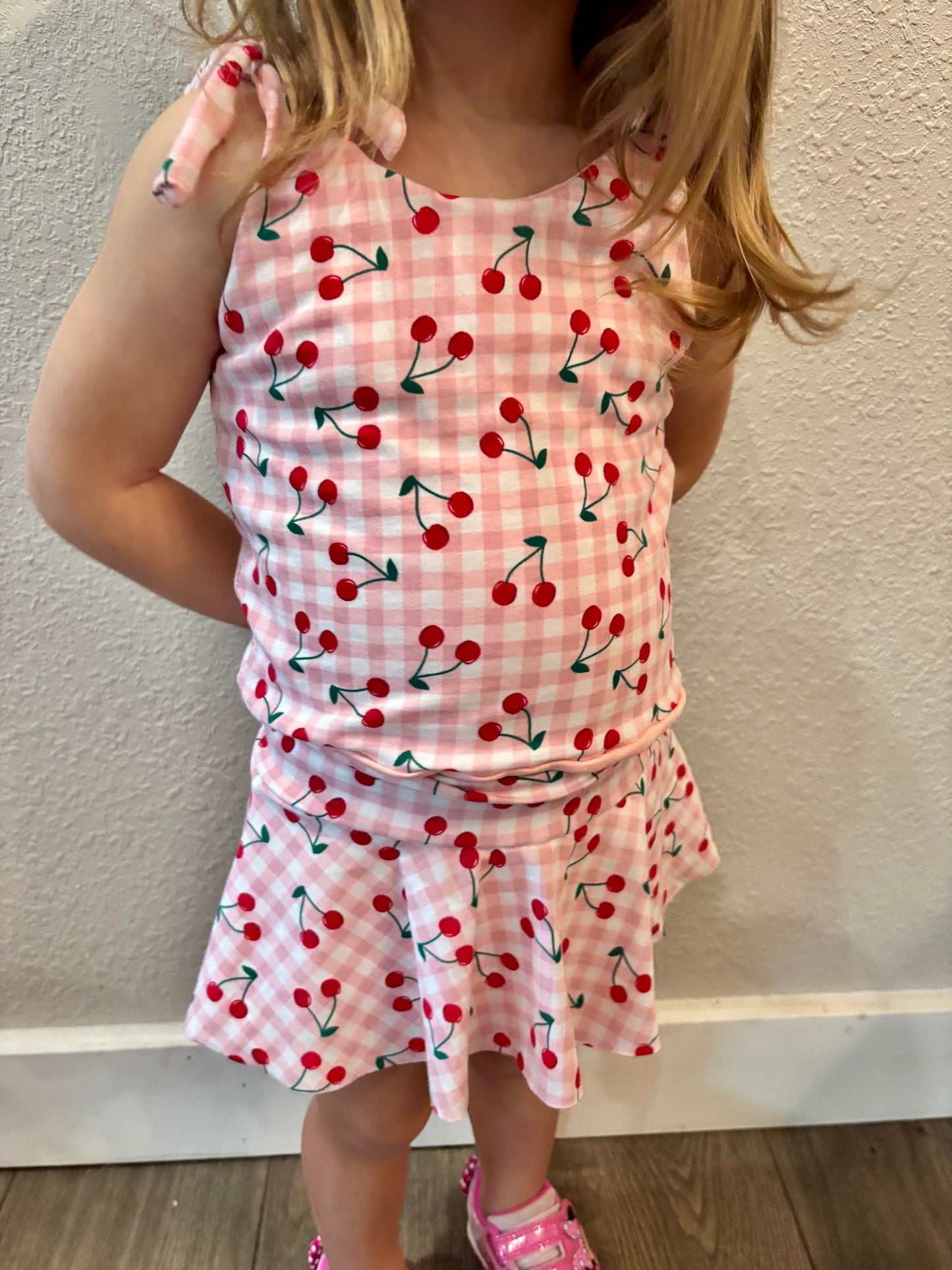 MTO CHERRY GINGHAM SUMMER SET