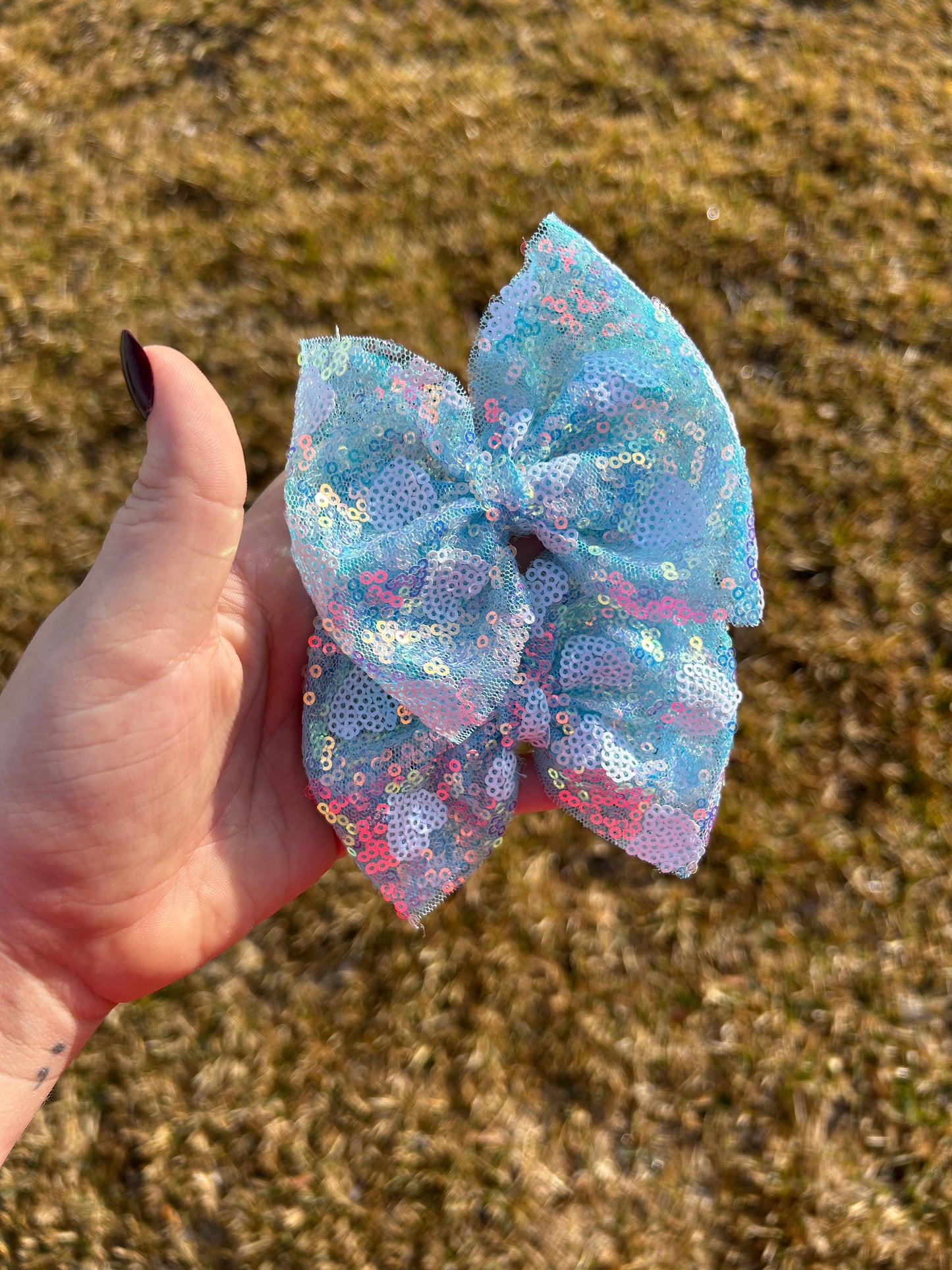 Sequin heart piggies