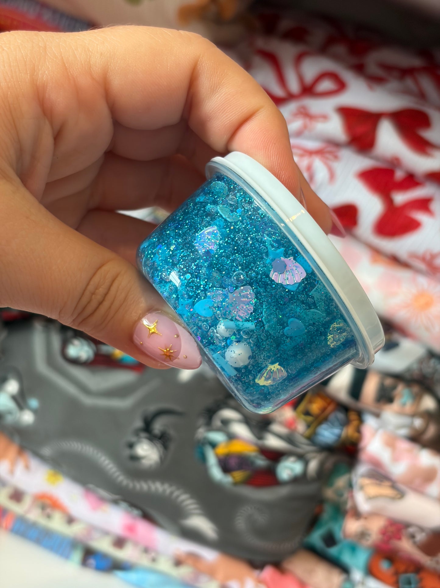 blue mermaid hair glitter