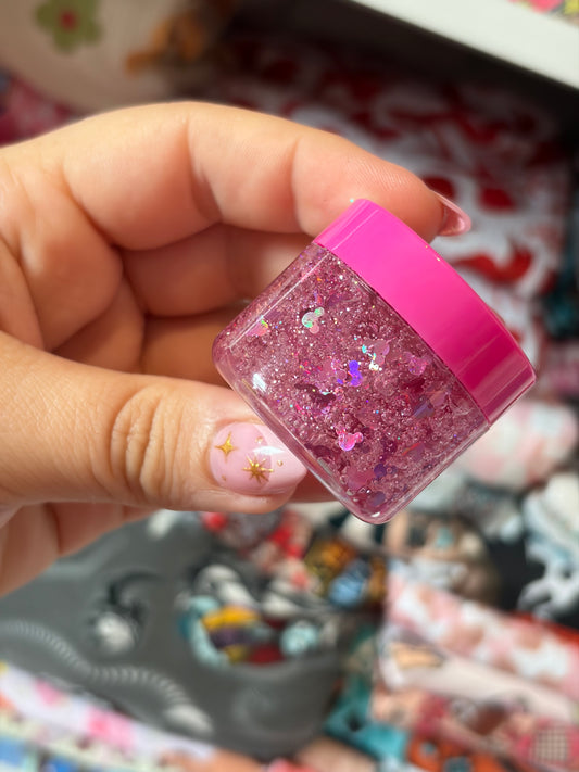 pink magical hair glitter