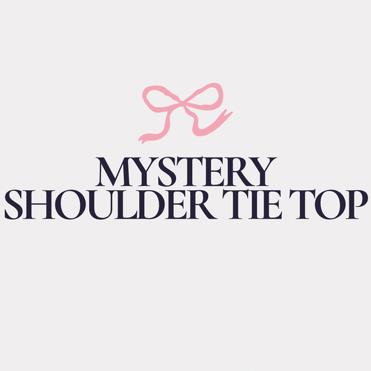 MYSTERY SHOULDER TIE TOP