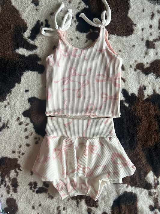 MTO WHITE BOW SUMMER SET