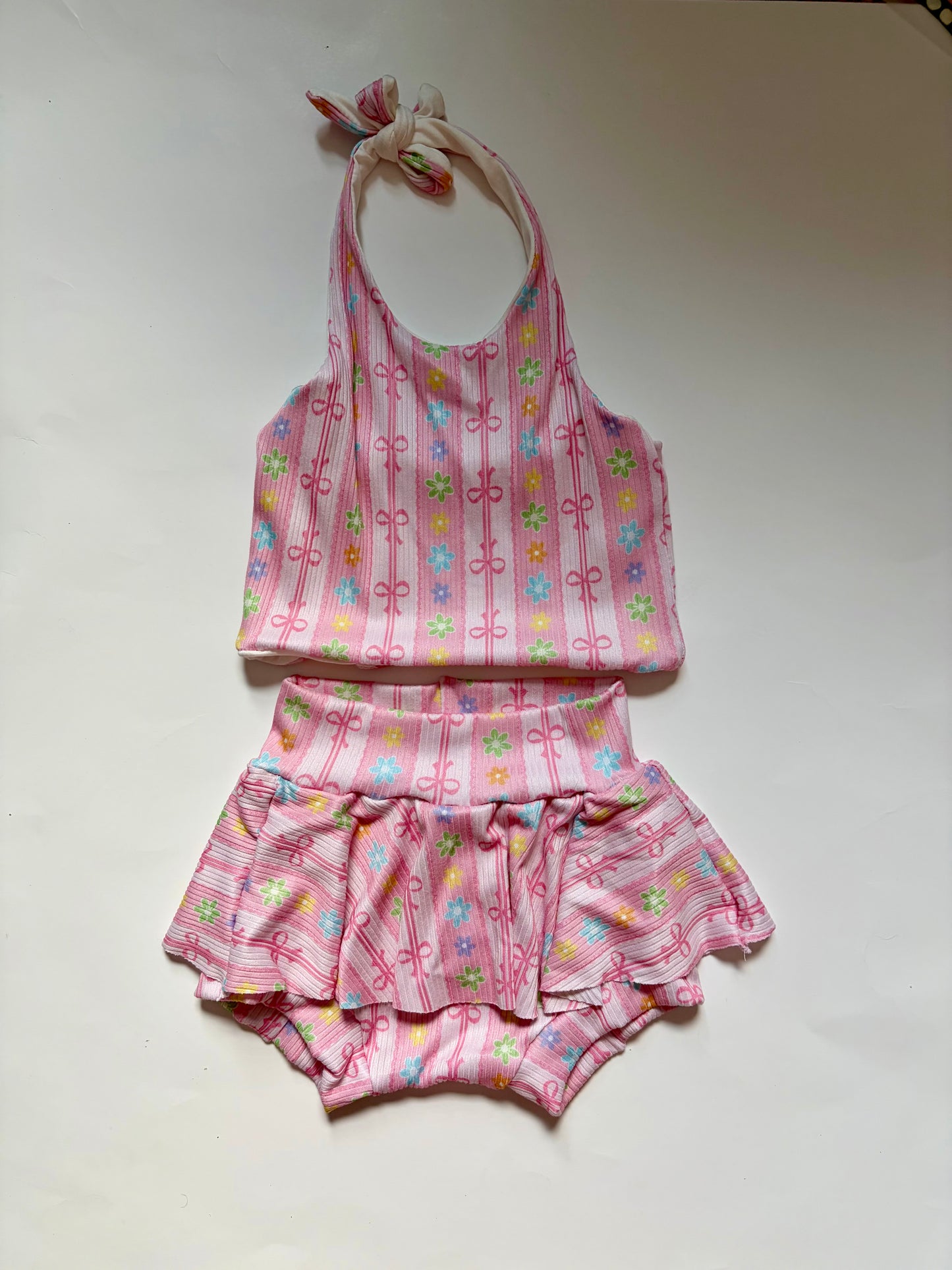 3/4 pink bows summer set