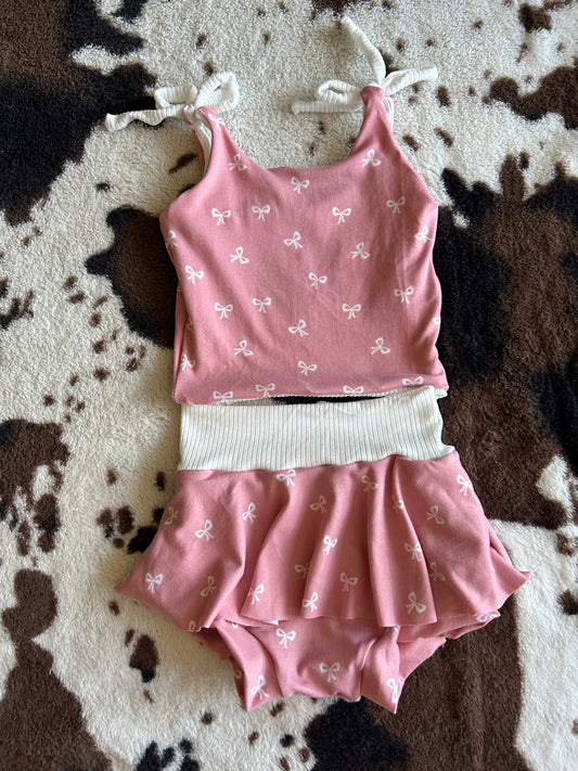 MTO PINK BOWS SUMMER SET