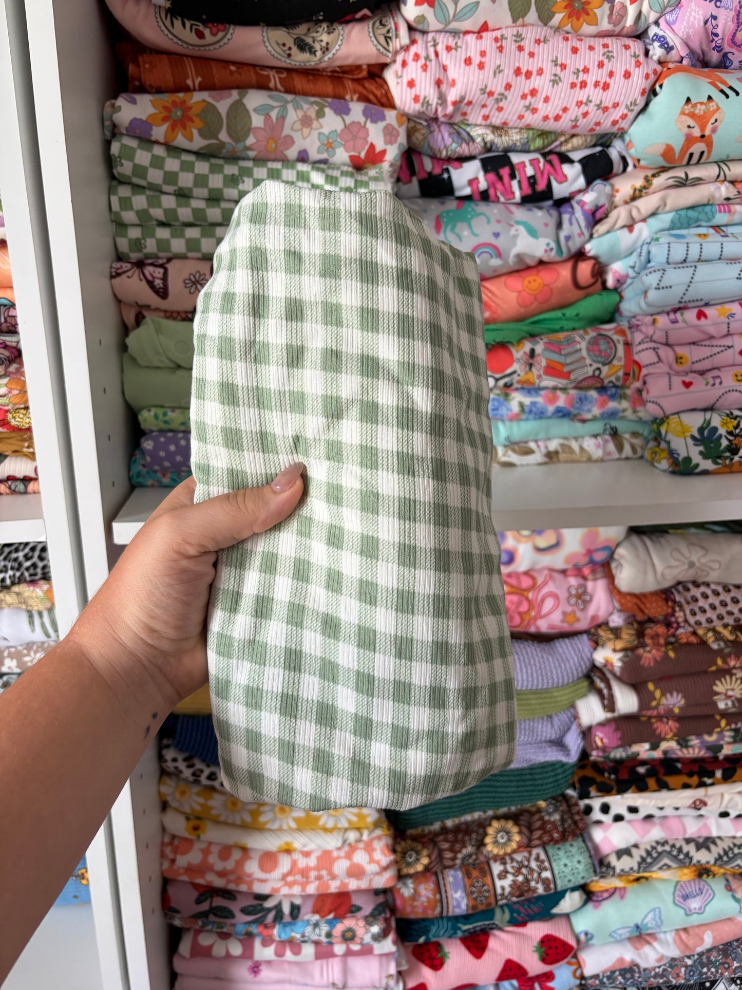 MTO GREEN GINGHAM SUMMER SET